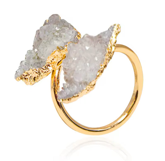 Druzy argat ring